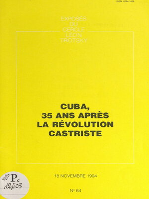 cover image of Cuba, 35 ans après la révolution castriste